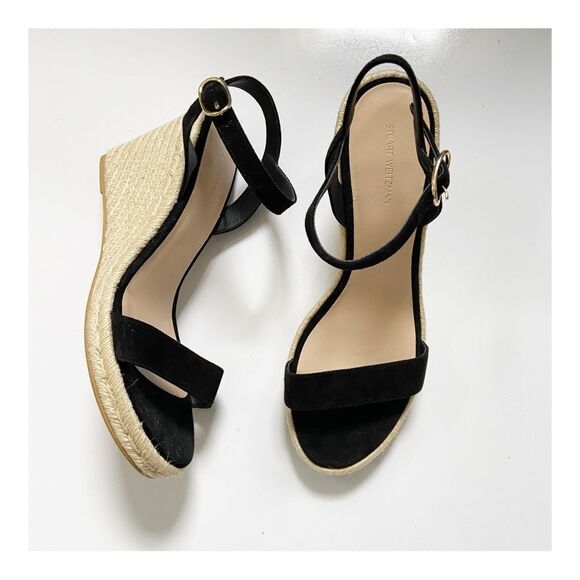 NEW Stuart Weitzman Teddi Espadrille Wedge Sandal size 11 - Picture 2 of 10